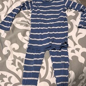 Posh Peanut Blue and White Pajama Set